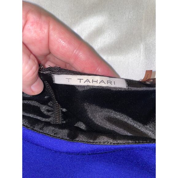 T Tahari Colorblock Sheath Dress - Size 12 - Full Zip at Back - Picture 6 of 13